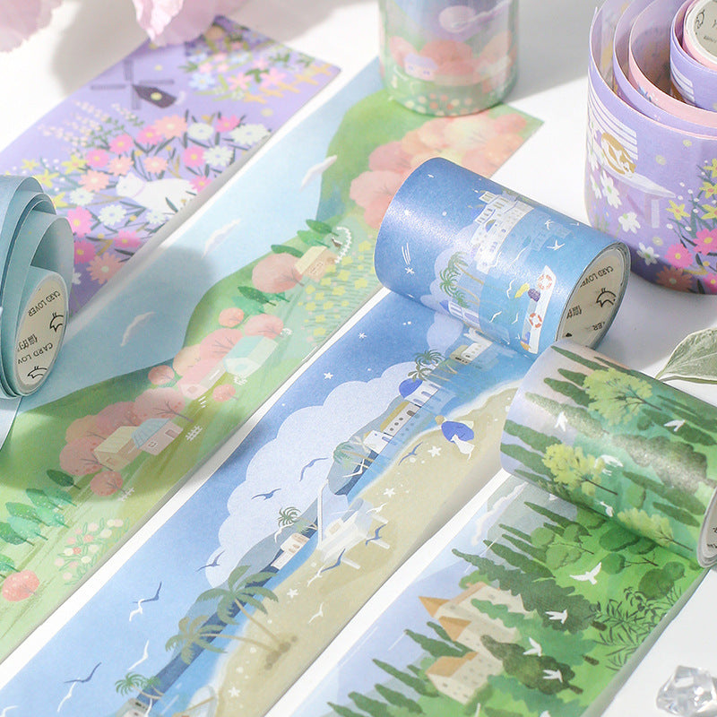 Fantastic Dream Series Masking Washi Tape Flower Forest