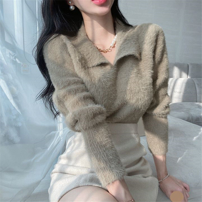 Fashion Temperament Western Style All-match Chic Women's Sweater