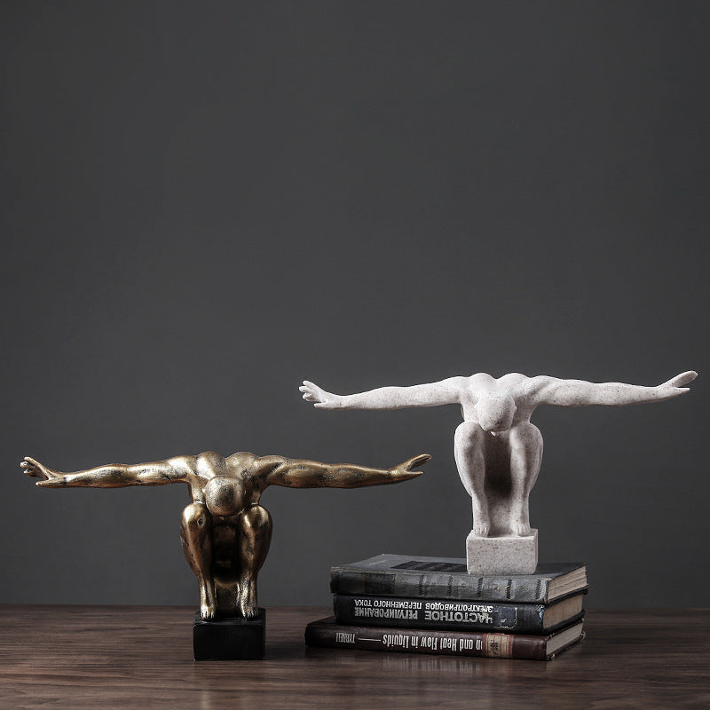 Retro diver character model ornaments