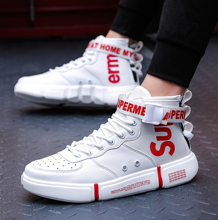 Spring and summer high shoes men's sports large size casual shoes men's tide hip hop ins trend men's shoes