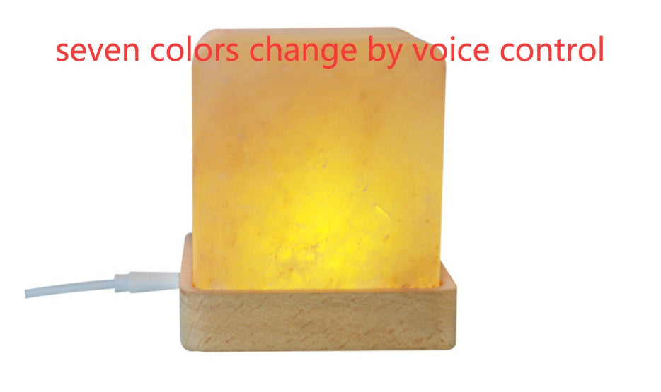 Square wooden night light