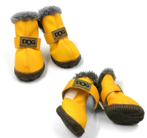 Dog Thick Snow Boots | Warm & Waterproof Winter VIP Shoes for Dogs