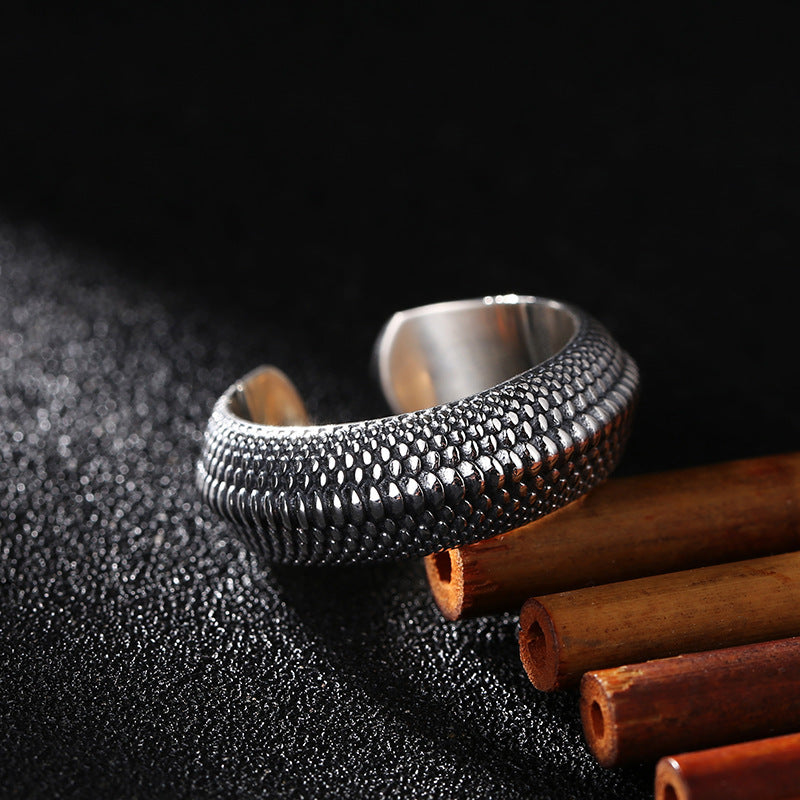 Men's Single Ring Retro Ring Index Finger