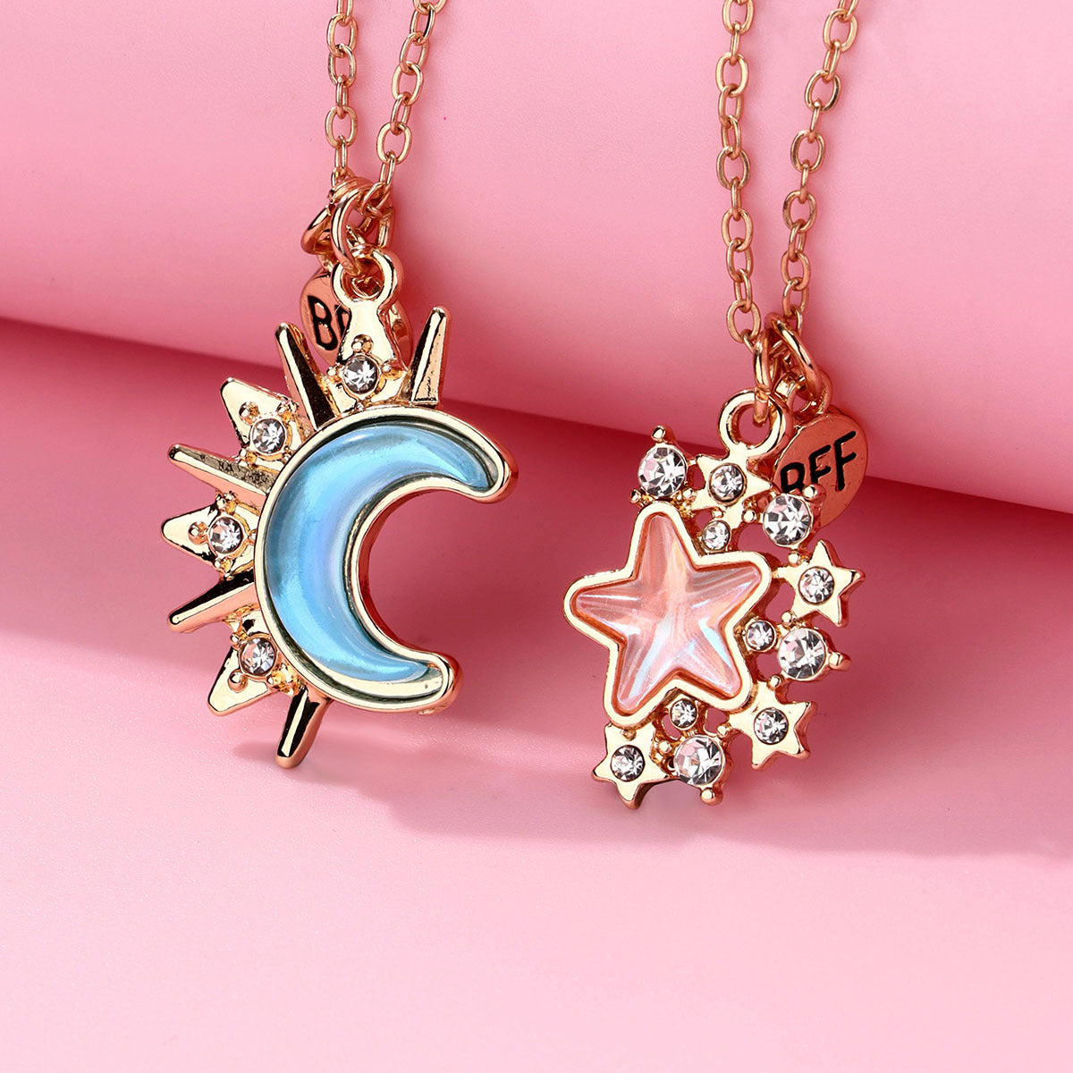 Necklace Simple Star Moon Clavicle Chain Alloy