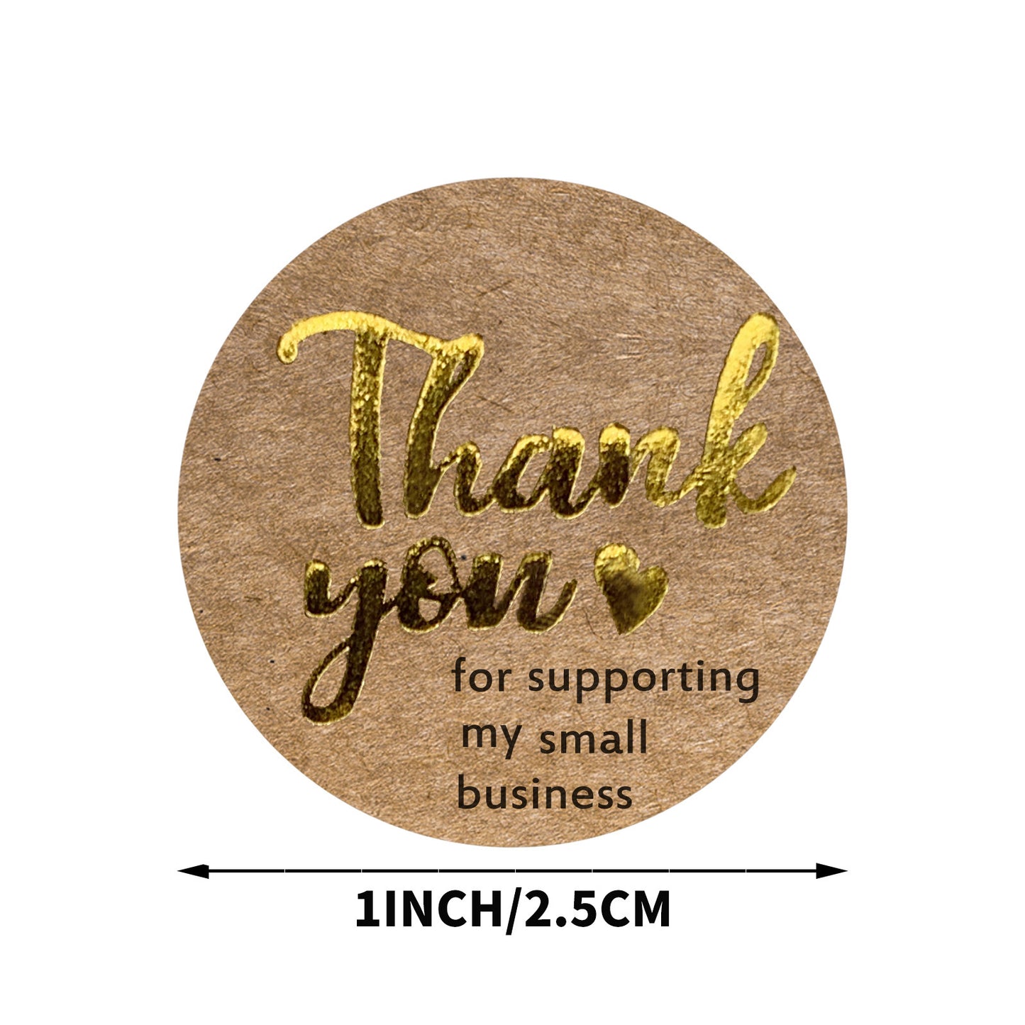Roll Thank You For Baking Stickers
