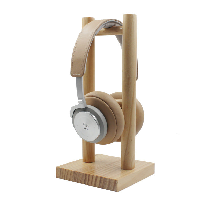 Wooden earphone holder