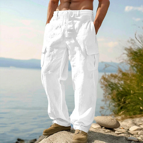 Men's Four Seasons Thin Loose Casual Wide-leg Pants