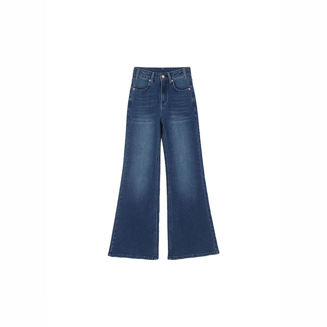 Women's Autumn New High Waist Slimming And Straight Wide Leg Mop Pants