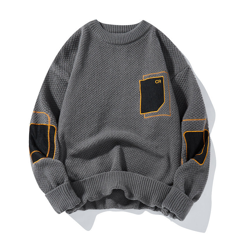 Round Neck Sweater Pattern Japanese Spring And Autumn Leisure