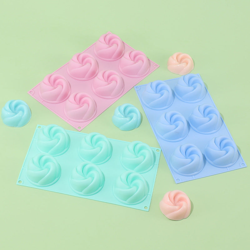 Rotating Cyclone Food Grade Silicone Cake Mould