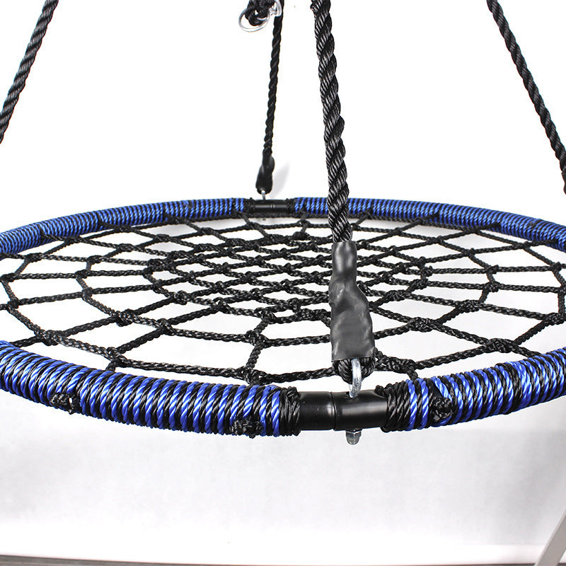 100cm Bird's Nest Rope Net Swing Outdoor All-blue And Black Hammock