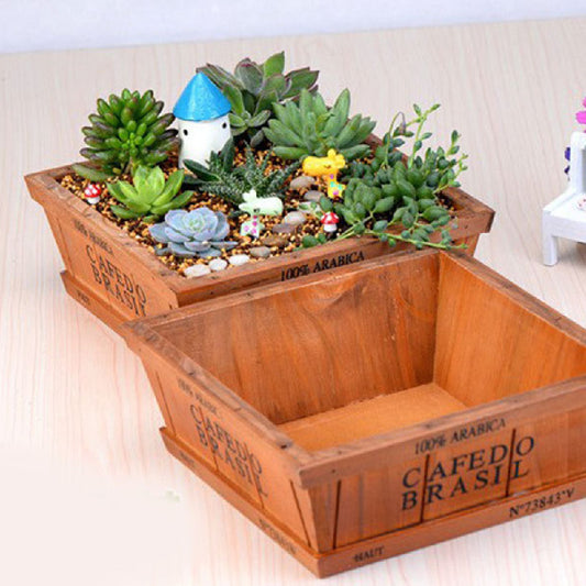 Gardening Wooden Hand-made Flower Maker Glove Box