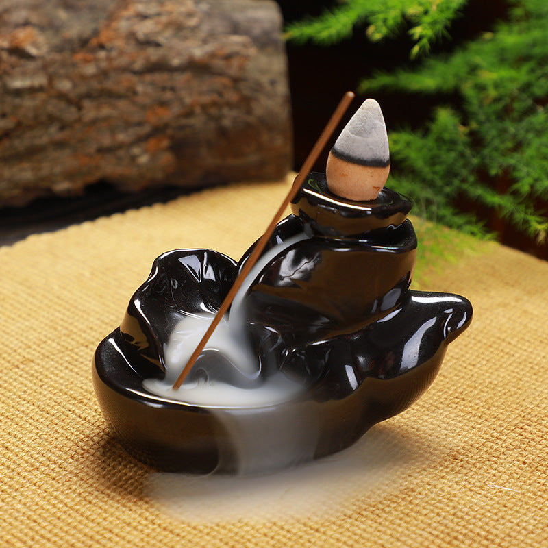 Ceramic Backflow Incense Burner Handicraft Ornaments