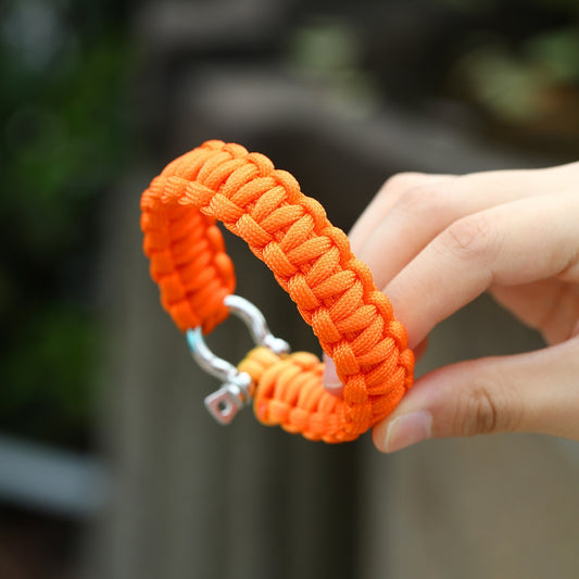 Outdoor O-buckle Paracord Bracelet Seven-core Umbrella Rope Woven Survival Bracelet