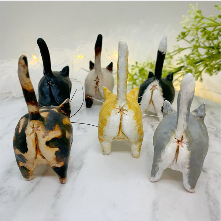 Cute Cat Resin Ornaments Handicraft Decoration