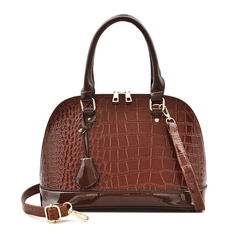 Large Capacity Shiny Shoulder Bag Crossbody