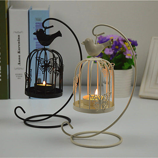 European Style Butterfly Bird Candle Holder