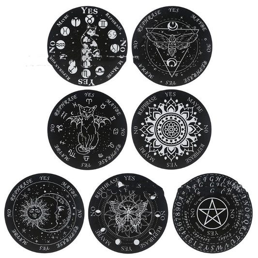 Black And White Seven-star Array On Wooden Plate