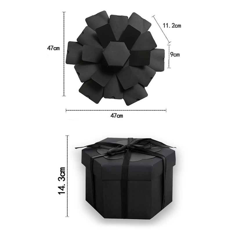 Hexagon Explosion Box Photo Album Surprise Gift