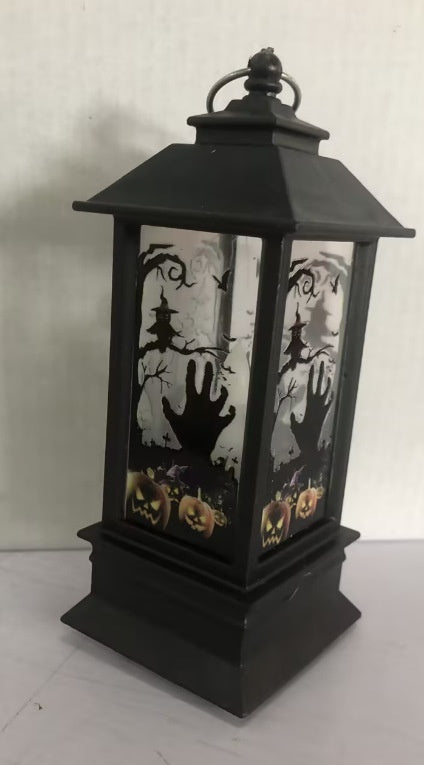 Halloween Pumpkin Lamp Ghost Festival Portable Storm Lantern