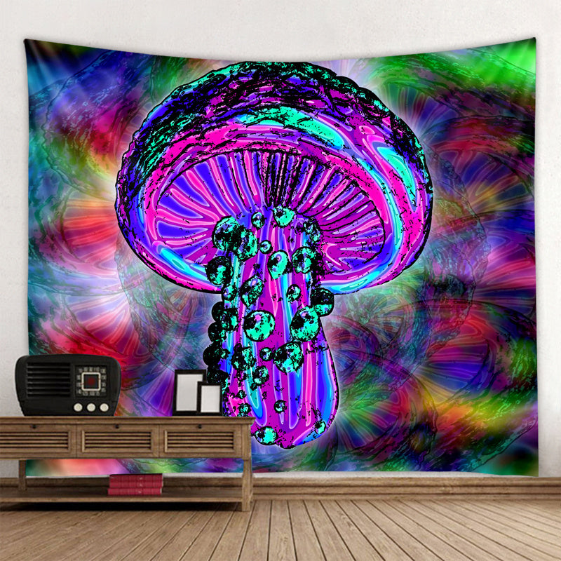 New European And American Psychedelic Mushroom Tapestry