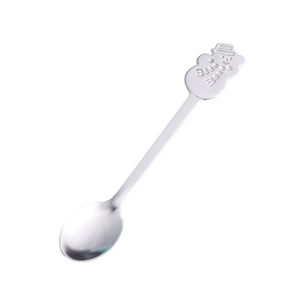 Christmas Stainless Steel Creative Coffee Spoon