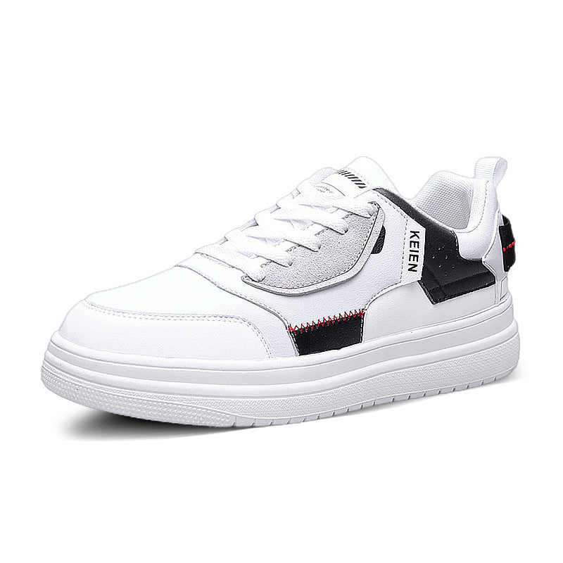 Men's Casual Sports Platform White Shoes