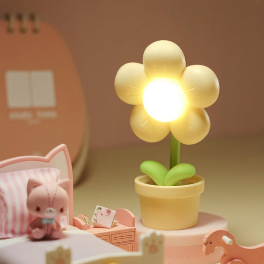 Mini Flower Small Night Lamp Cute Atmosphere Bedside Creative Home Decor Bedroom Ambient Lights