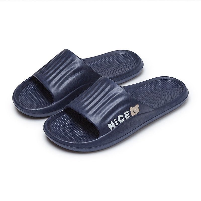 Bathroom Household Minimalist Cartoon Pattern Slippers