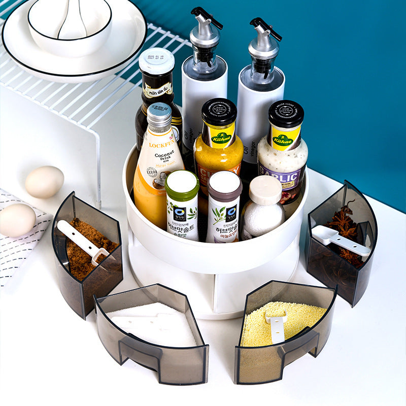 Rotating Multifunctional Storage Box Household Seasoning Rack