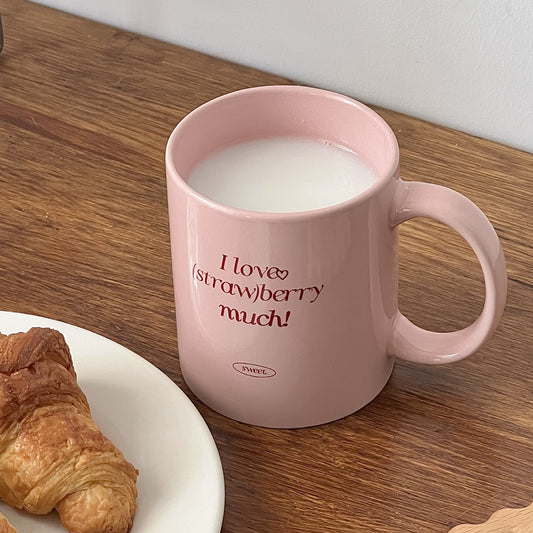 Design Romantic English Printing Ceramic Mug