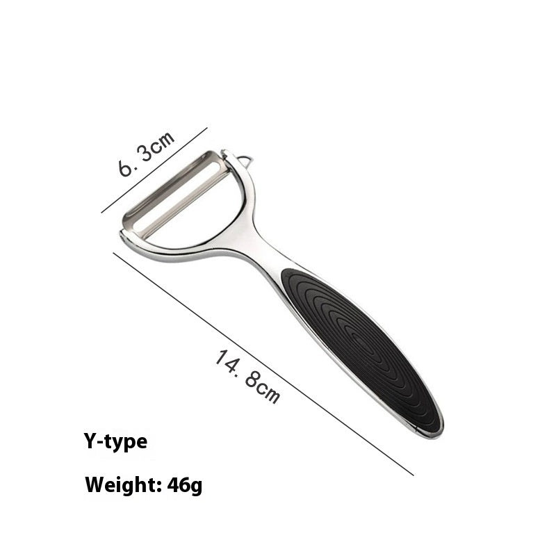 Stainless steel peeler and scraper