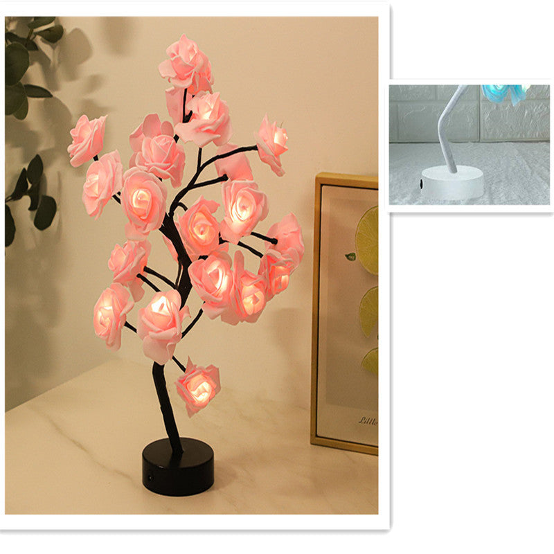 LED Rose Table Lamp Decoration