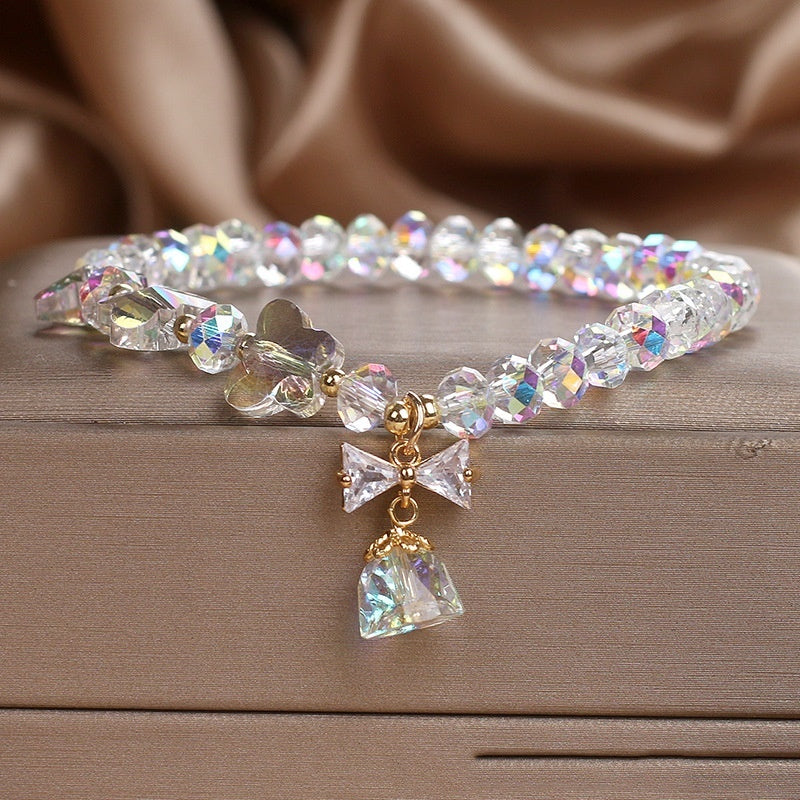 Colorful Crystal Bracelet Simple Mori Style Elegant