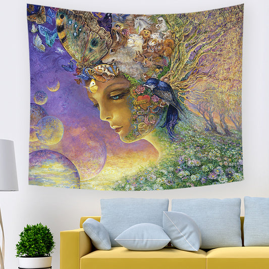 Decorative Digitally Printed Forest Elf Tapestry