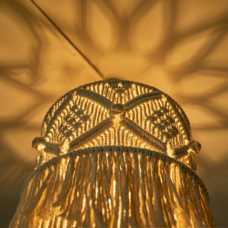 Creative Nordic Handmade Woven Lampshade