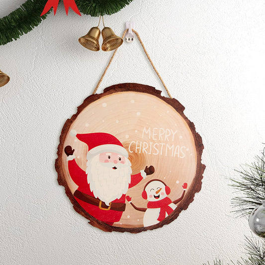 Christmas Decoration Wooden Hang Tag Country Wooden Ornaments