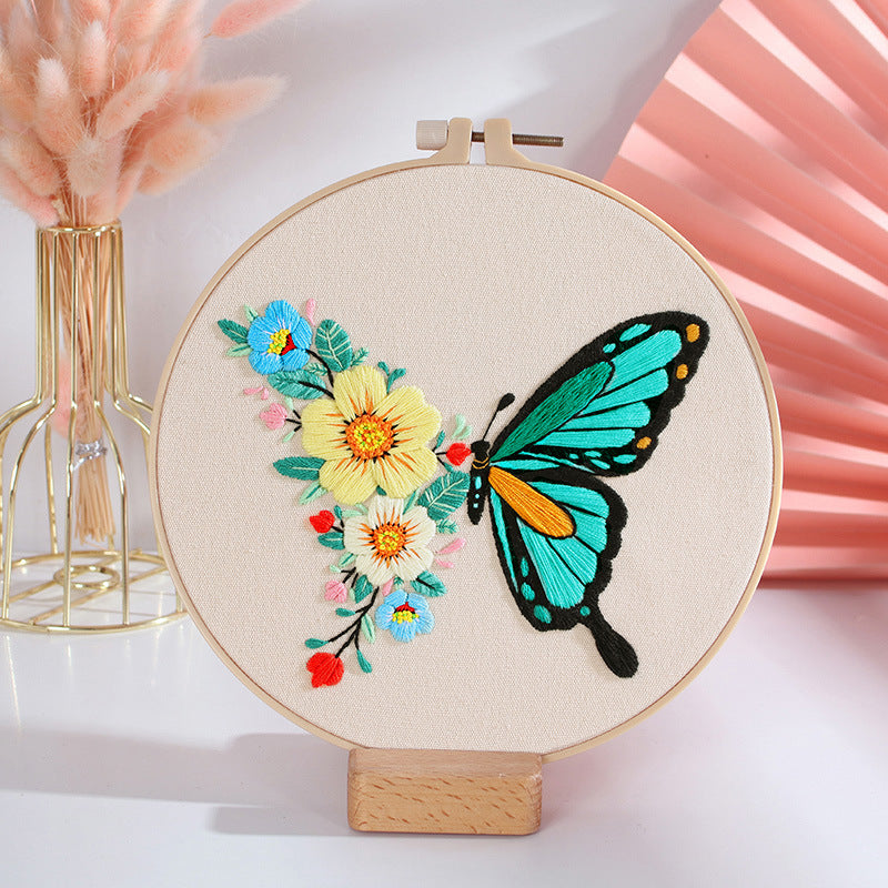 Butterfly Diy Manual Embroidery Material Bag