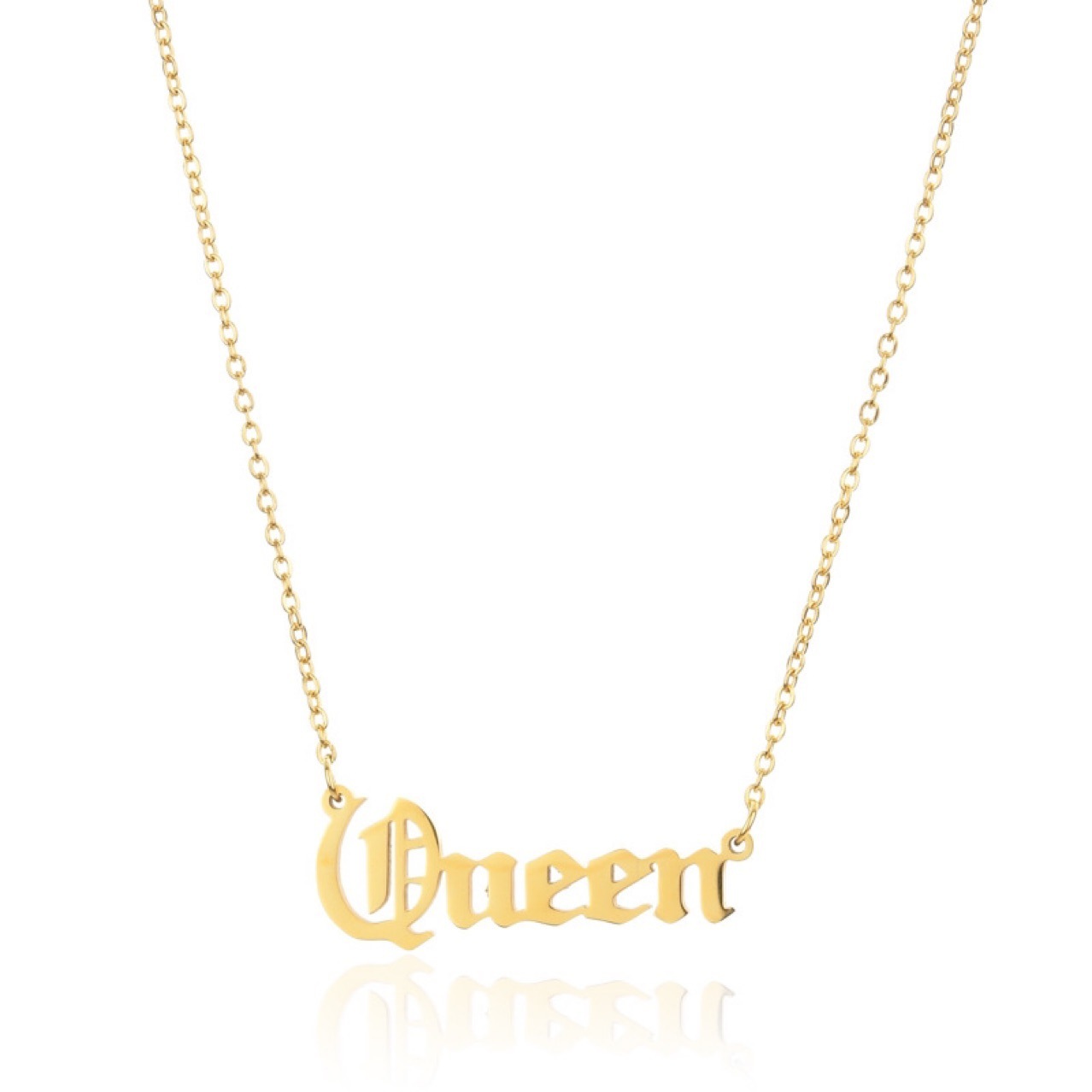 English Pendant Letter Collarbone Necklace