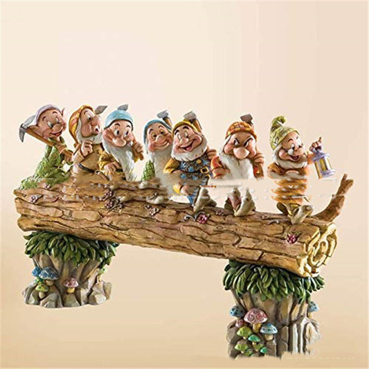 Resin Seven Dwarfs Gnome Garden Decor