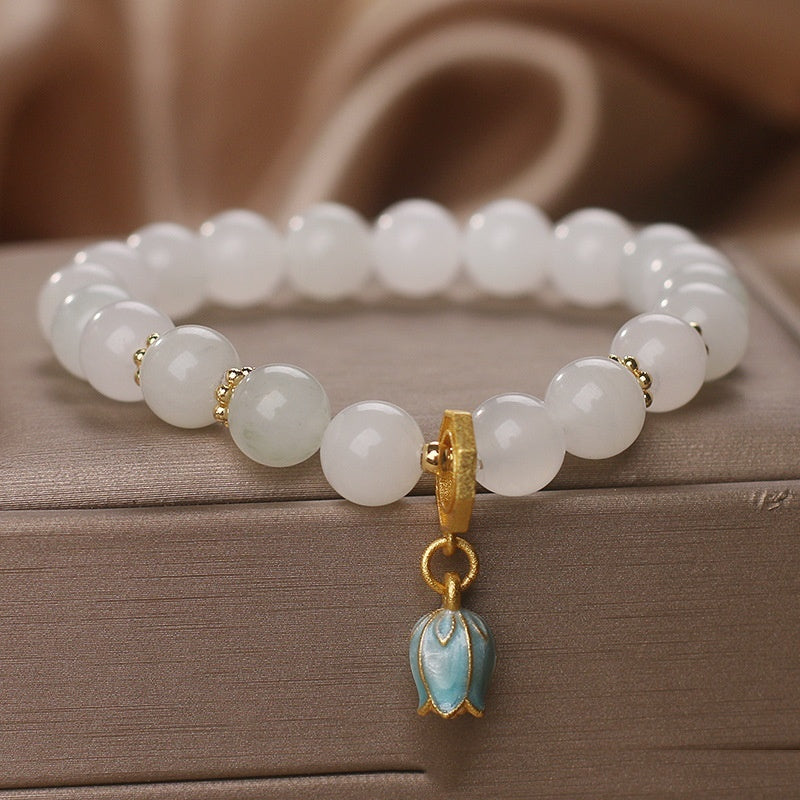 Tianshan Jade Bracelet Women's Retro Chalcedony Linglan