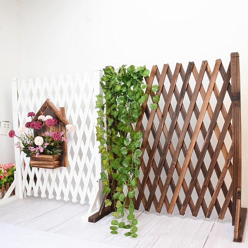 Garden Retractable Wooden Fence Climbing Frame Wedding Traction Shooting Props Background