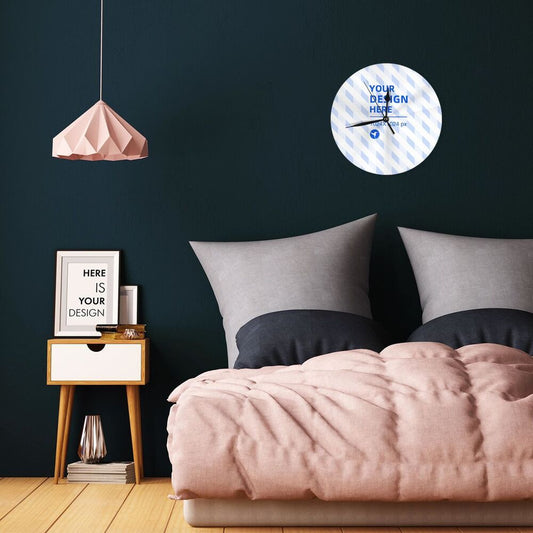 Silent Sweep Second Simple Fashion Round Wall Clock