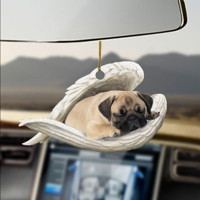 Car Pendant Sleeping Dog Angel Home Decor Acrylic Showcase Hanging Ornaments For Doors