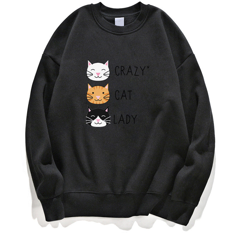 Crazy Cat Women's Funny Cute Sweatshirt