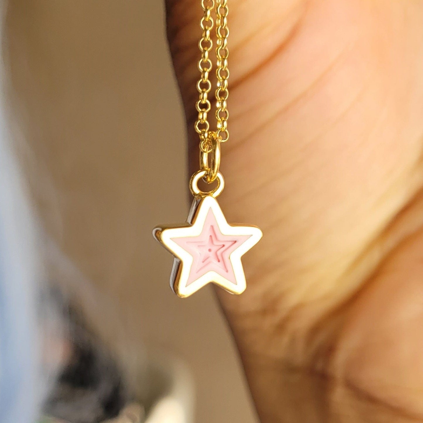 Love Star Stainless Steel Geometric Necklace