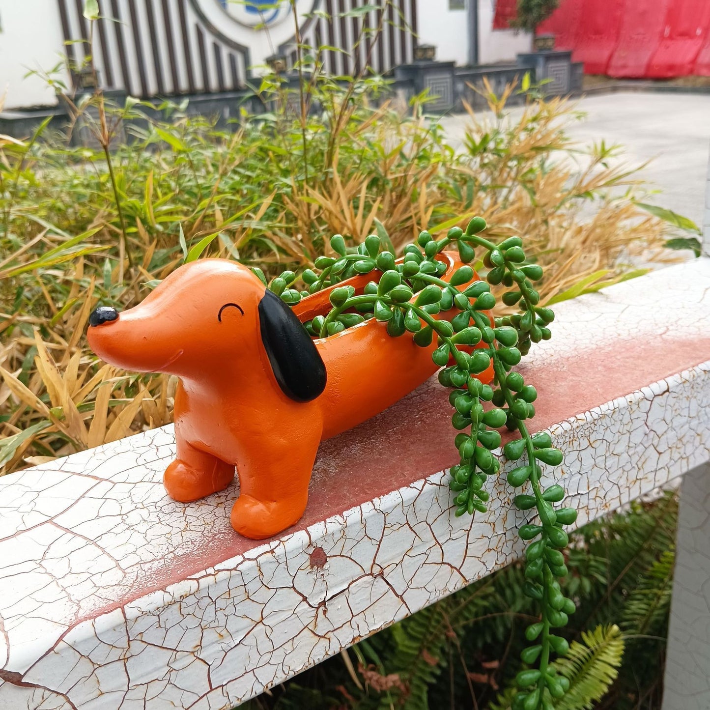 Outdoor Garden Garden Sausage Dog Flowerpot