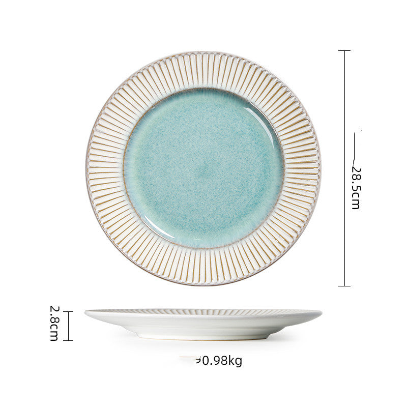 Creative Ceramic Tableware European-style Simple Western Steak Plate