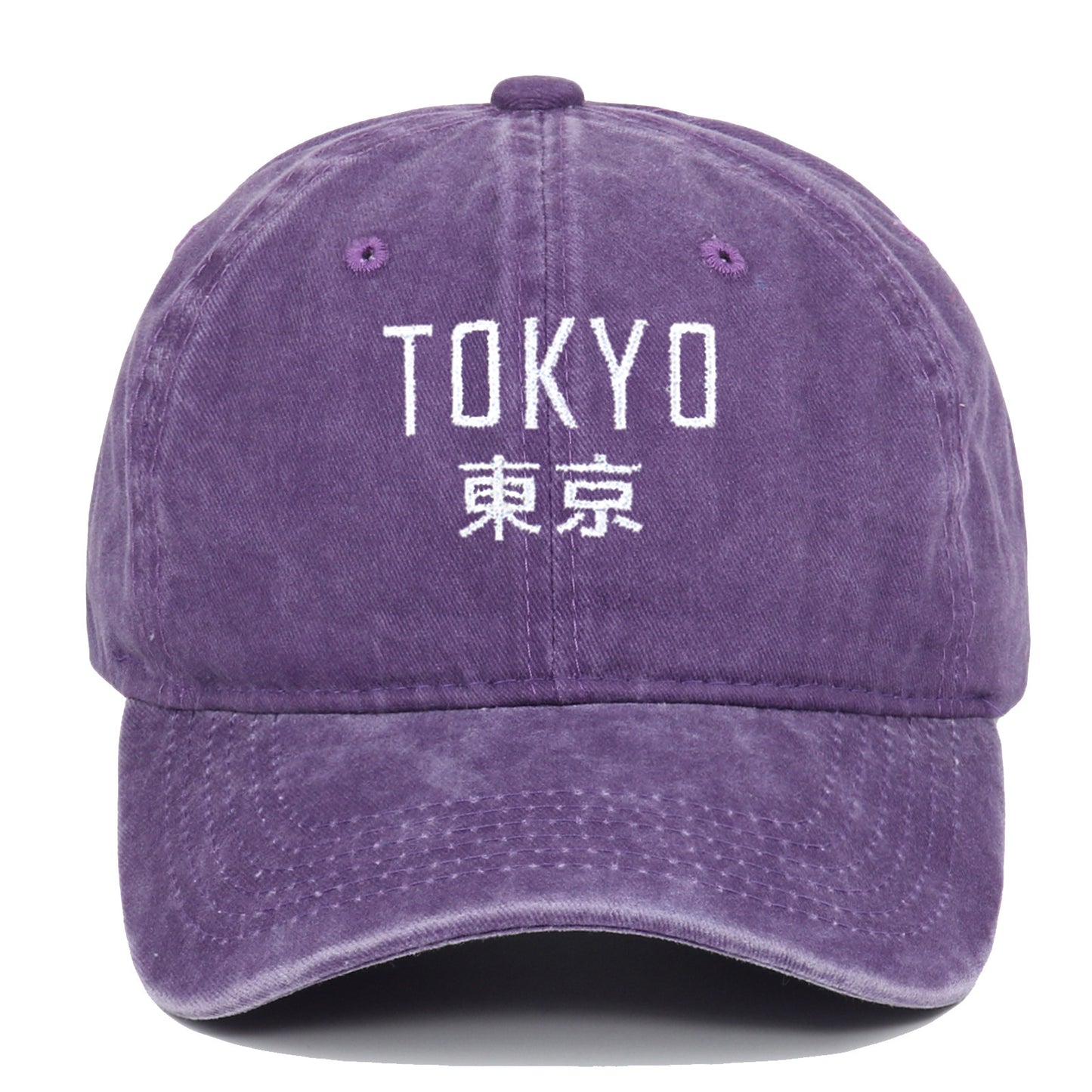 New Retro Washed Simple Tokyo Letters Hat