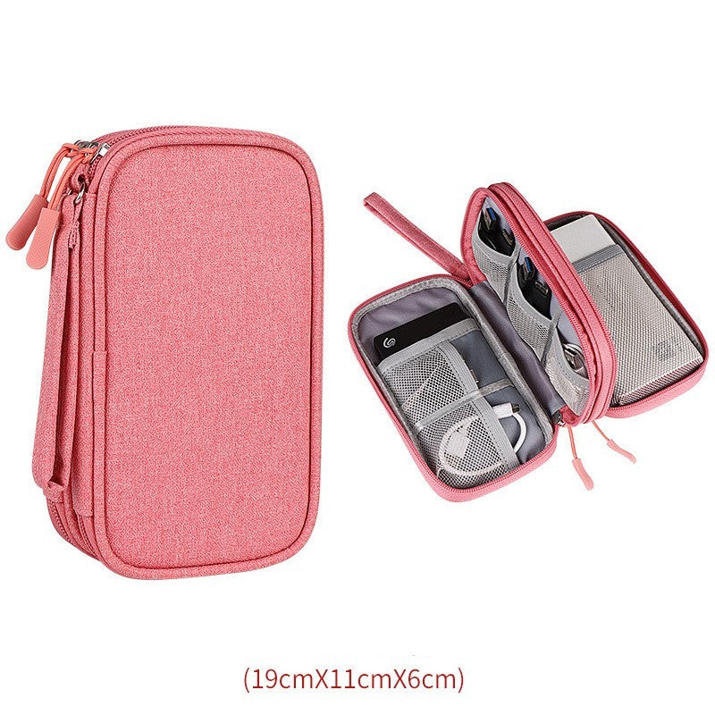 Multifunctional Portable Organizer Bag Storage Bag Box Hard Drive Data Cable Headset